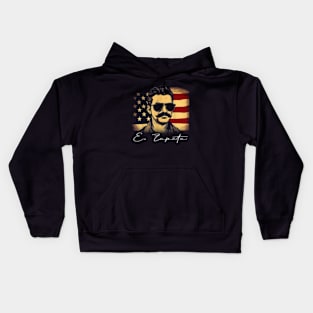 Mexican Revolution Hero US Flag Kids Hoodie